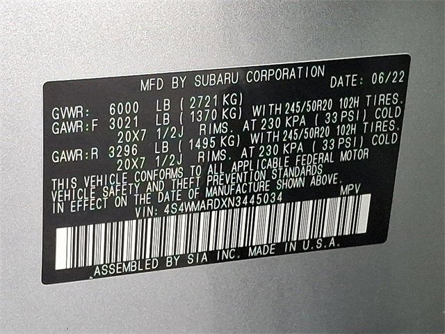 Used 2022 Subaru Ascent Touring w/ Popular Package #2A image 30