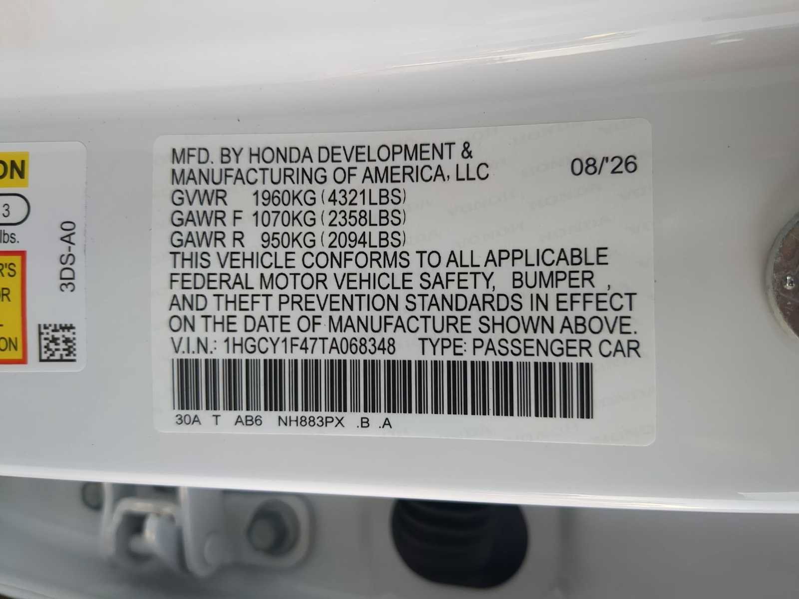New 2026 Honda Accord SE image 34