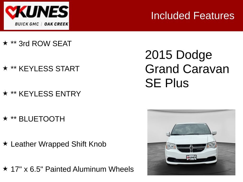 Used 2015 Dodge Grand Caravan SE FWD image 2