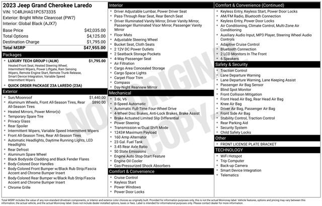 Used 2023 Jeep Grand Cherokee Laredo w/ Luxury Tech Group I image 26