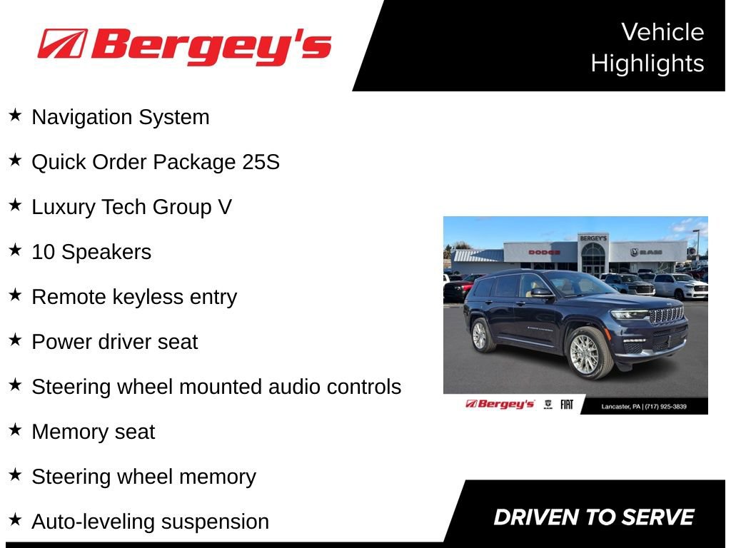 Used 2023 Jeep Grand Cherokee L Summit w/ Luxury Tech Group V image 8