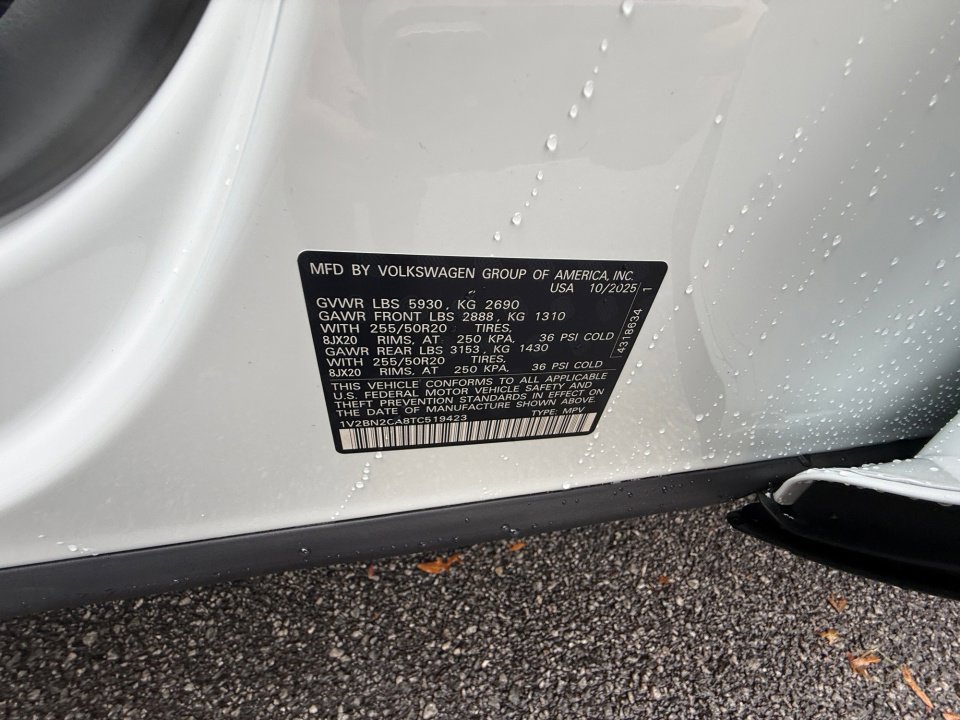 New 2026 Volkswagen Atlas SEL image 35