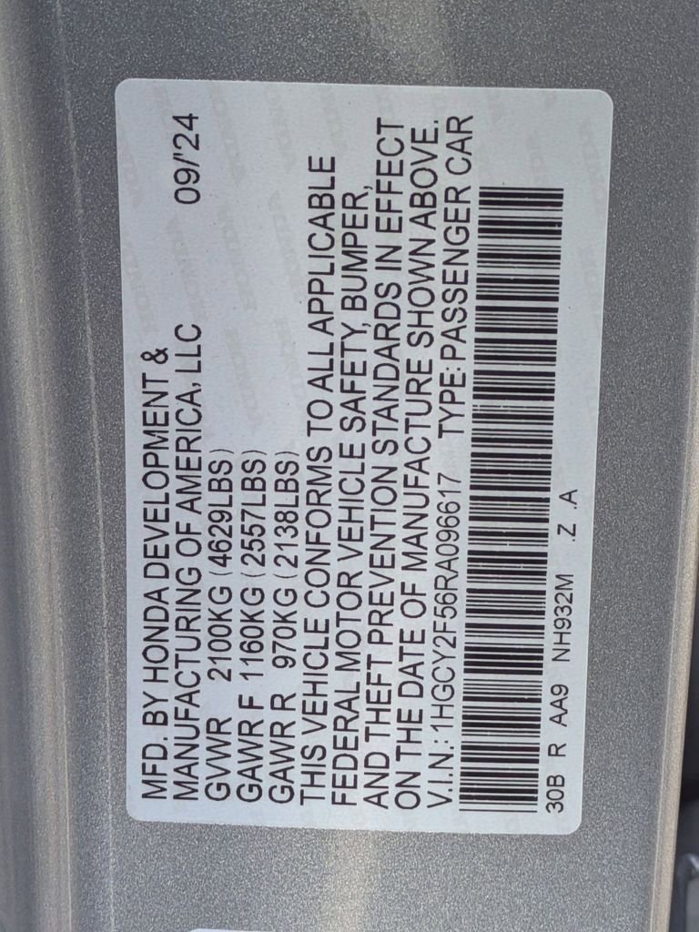 Certified 2024 Honda Accord Sport image 26