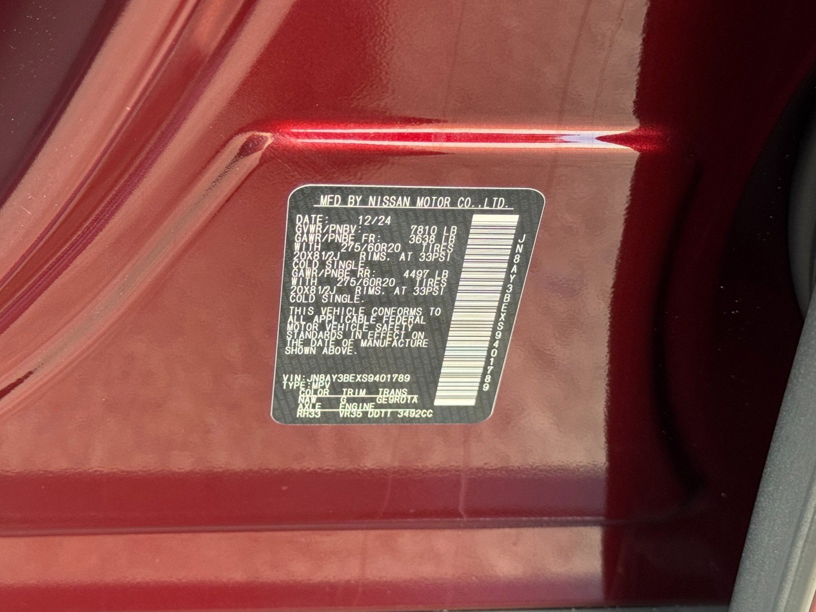 Used 2025 Nissan Armada SL AWD/4WD image 48