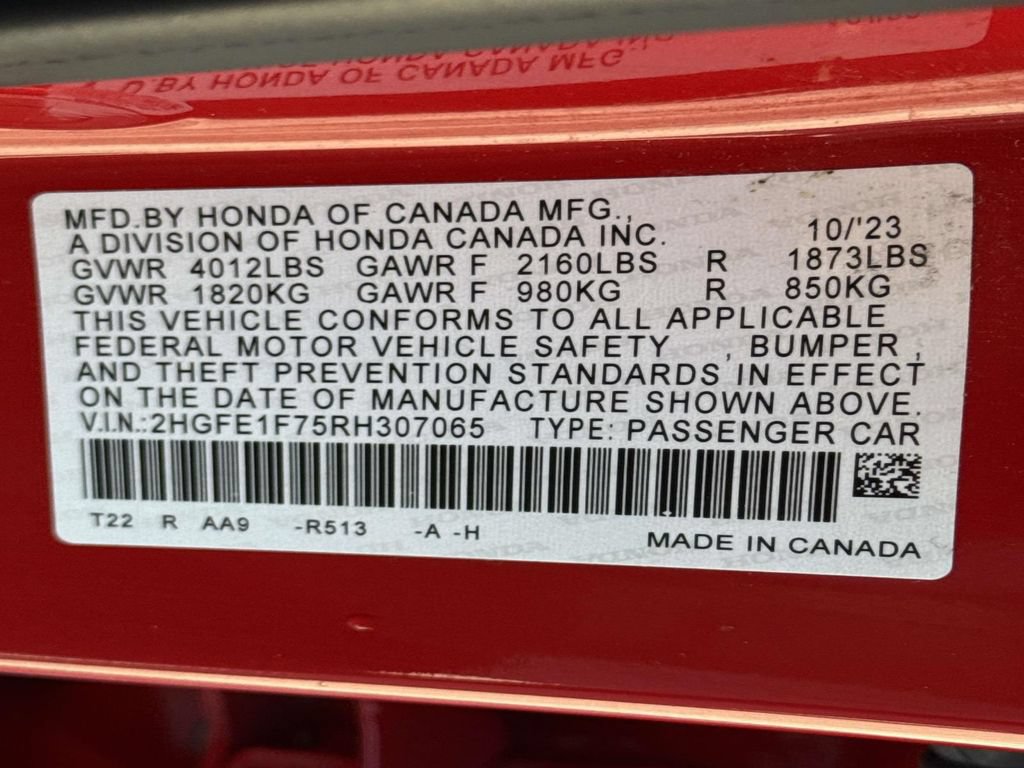 Certified 2024 Honda Civic EX image 31
