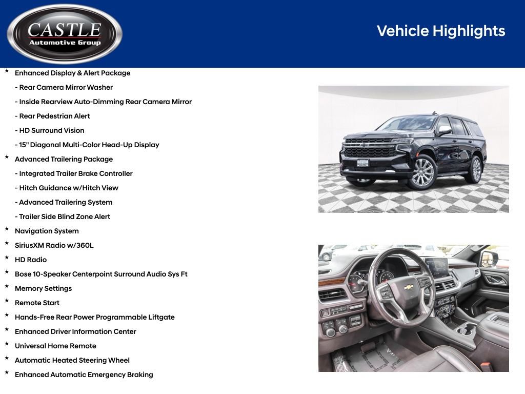 Used 2021 Chevrolet Tahoe Premier w/ Premium Package AWD/4WD image 10