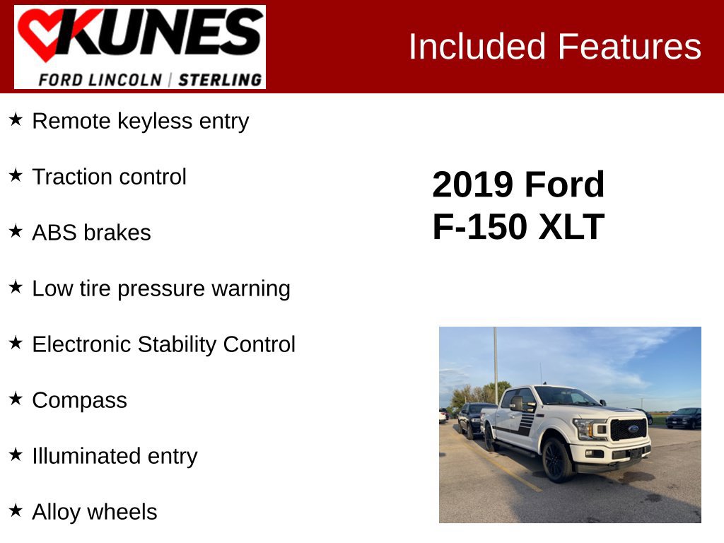 Used 2019 Ford F150 XLT w/ Equipment Group 302A Luxury AWD/4WD image 2