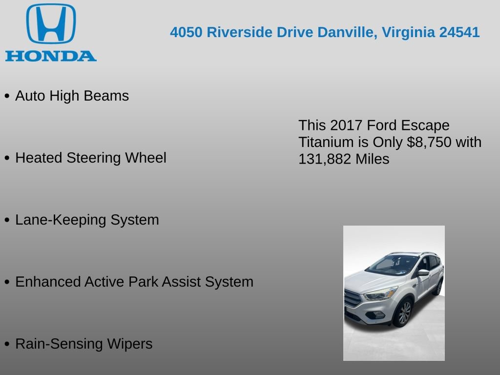 Used 2017 Ford Escape Titanium w/ Equipment Group 301A AWD/4WD image 17