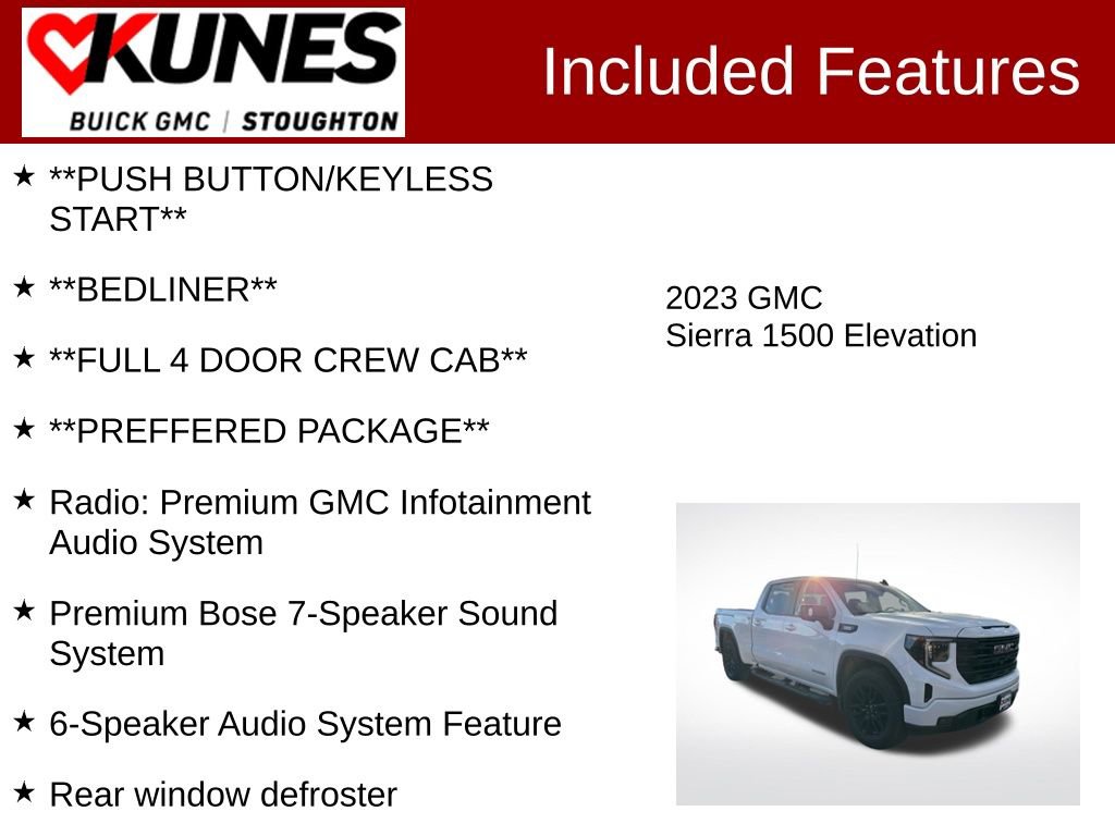 Used 2023 GMC Sierra 1500 Elevation w/ Preferred Package image 3