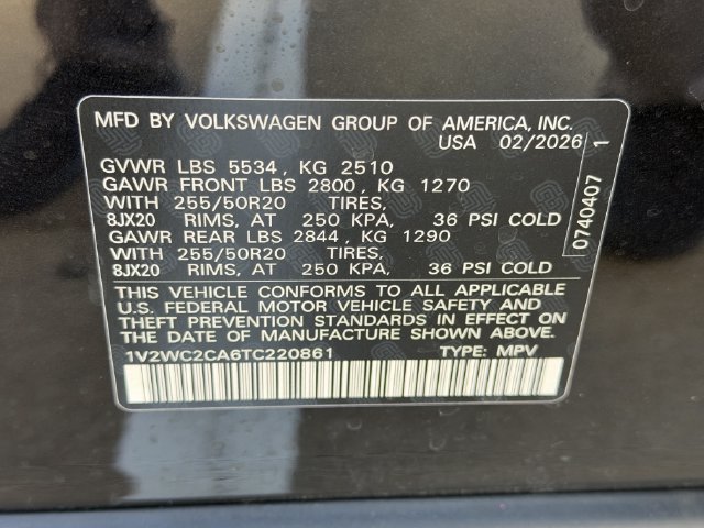 Used 2026 Volkswagen Atlas Cross Sport SE FWD image 27