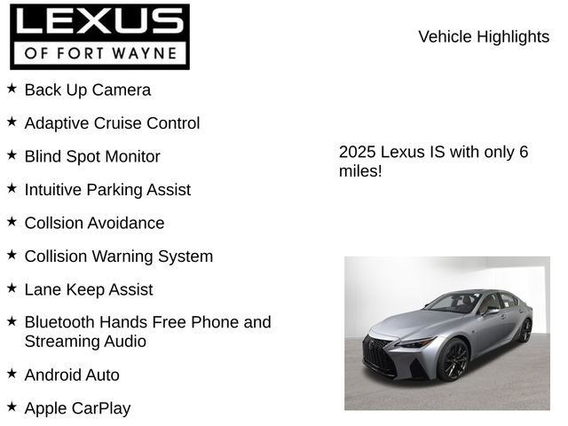 New 2025 Lexus IS 350 F Sport image 8