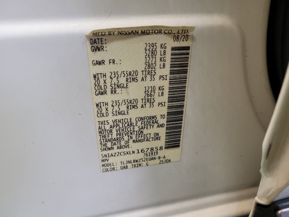 Used 2020 Nissan Murano SL w/ Moonroof Package image 33