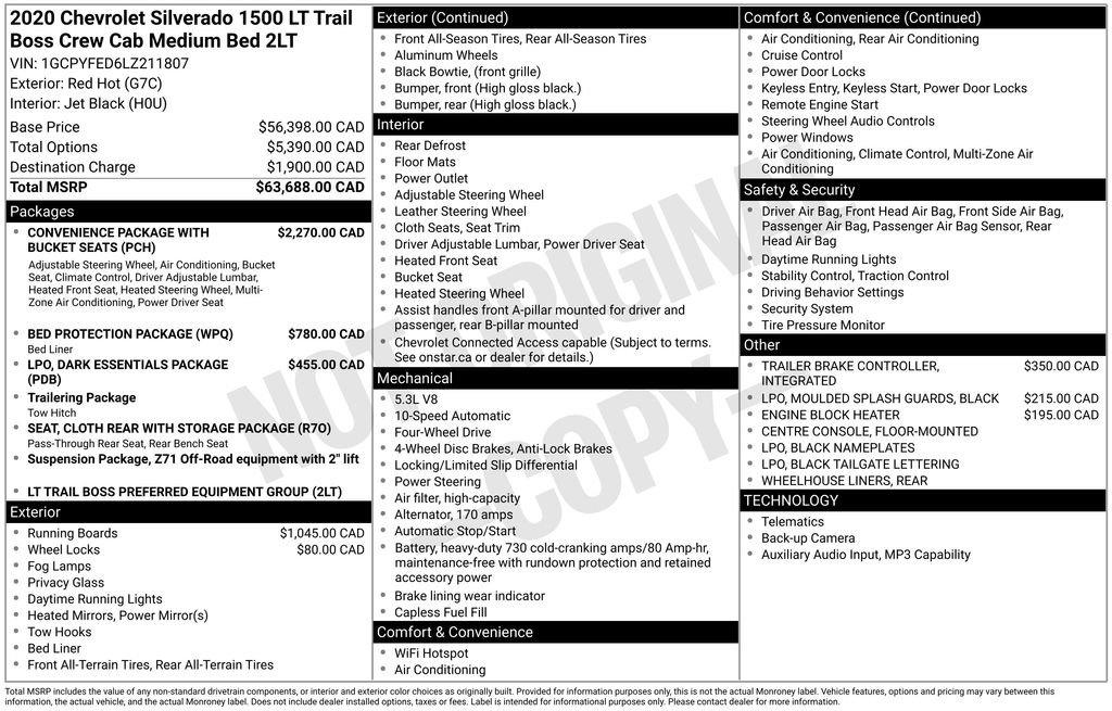 Used 2020 Chevrolet Silverado 1500 LT Trail Boss image 28