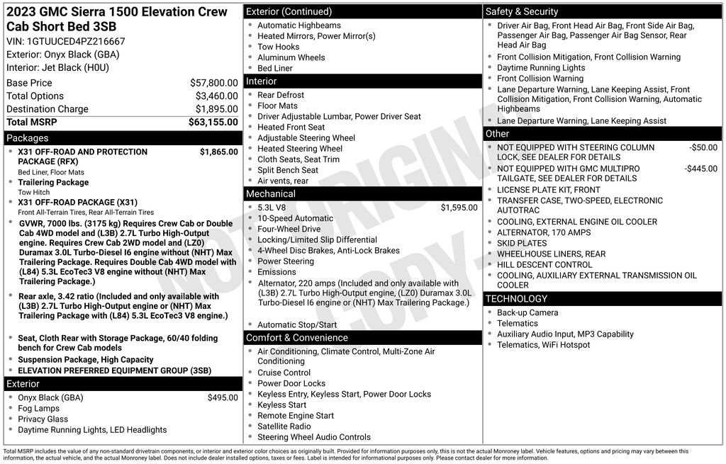 Used 2023 GMC Sierra 1500 Elevation image 27