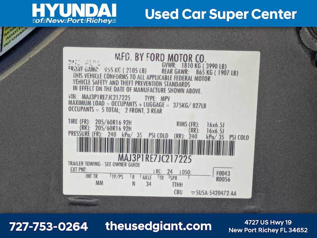 Used 2018 Ford EcoSport S FWD image 32