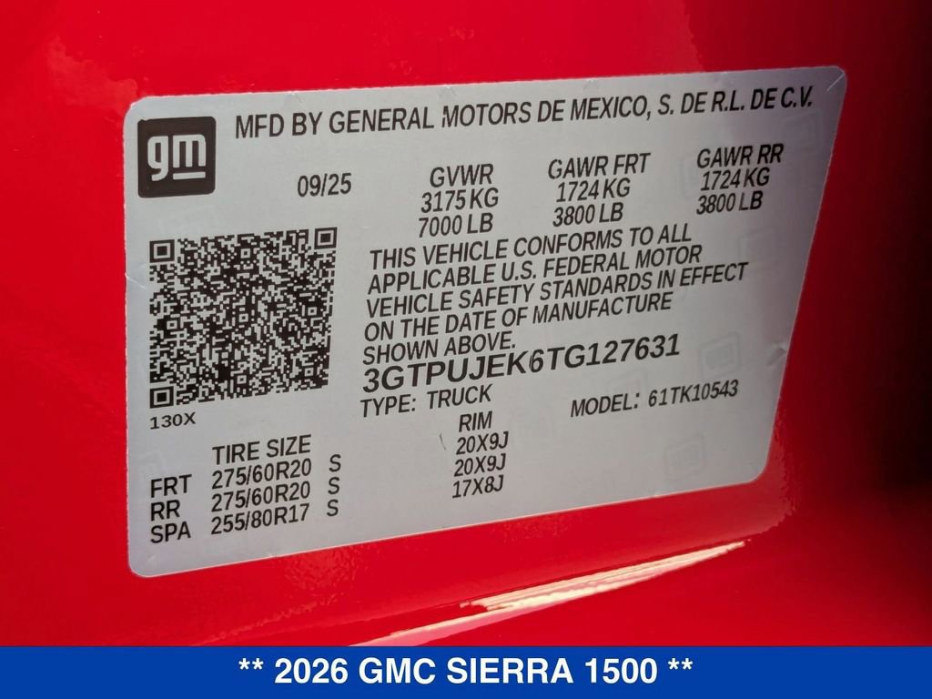 New 2026 GMC Sierra 1500 Elevation image 35