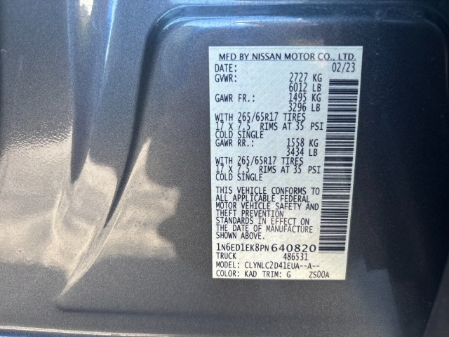 Certified 2023 Nissan Frontier SV w/ SV Convenience Package AWD/4WD image 32