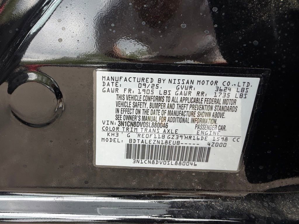 Used 2025 Nissan Versa S w/ Trunk Package FWD image 24