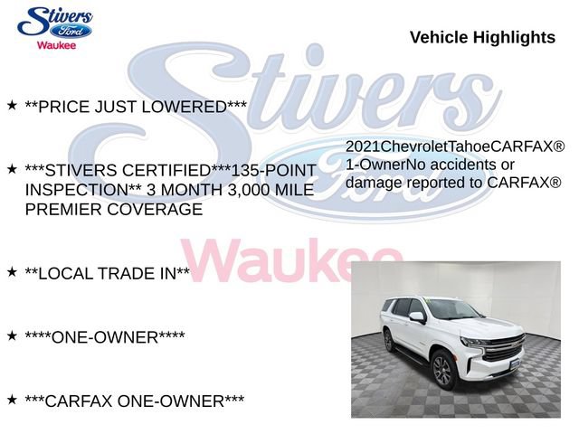 Used 2021 Chevrolet Tahoe LT w/ LT Signature Package AWD/4WD image 9
