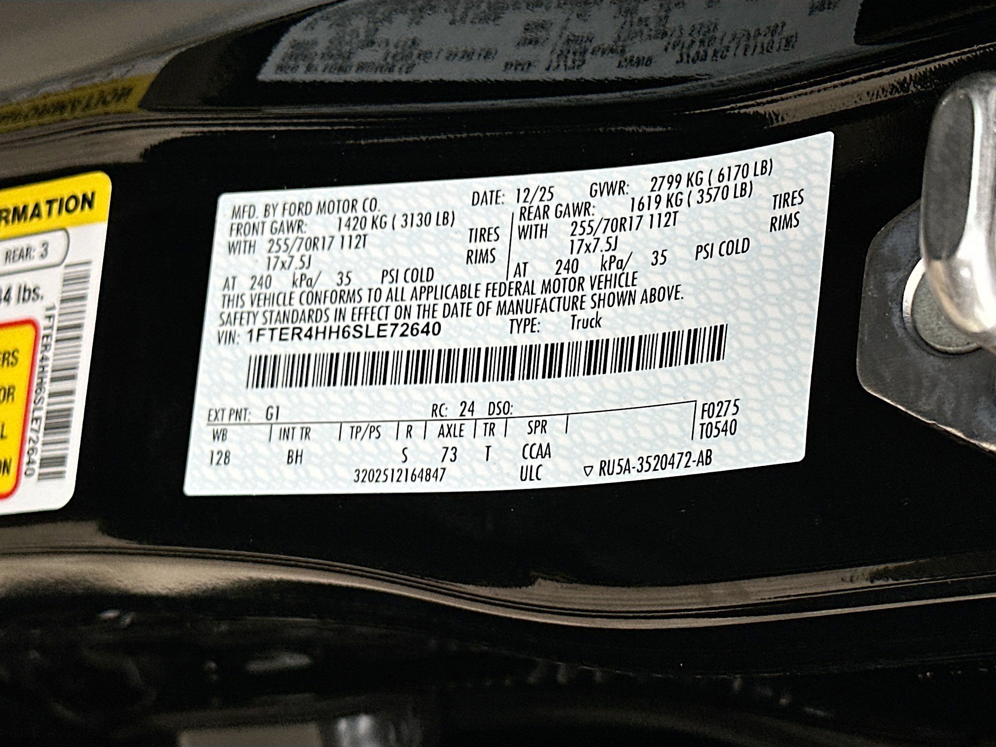 New 2025 Ford Ranger XLT w/ Equipment Group 301A High image 20