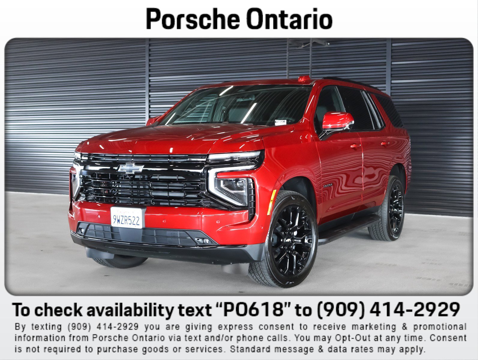 Used 2026 Chevrolet Tahoe RST w/ Comfort Package image 1