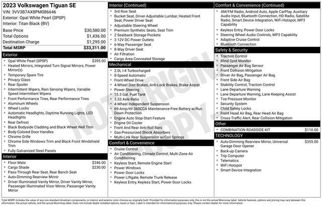 Used 2023 Volkswagen Tiguan SE FWD image 4