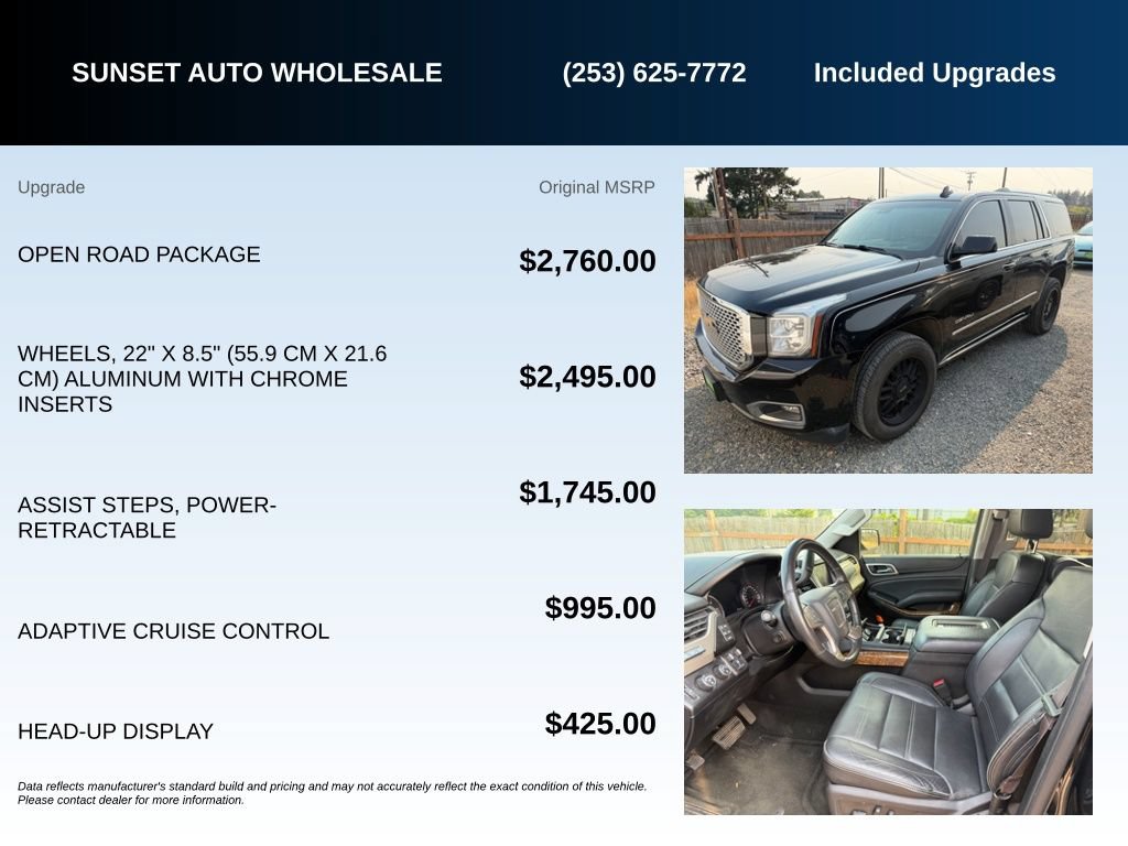 Used 2016 GMC Yukon Denali w/ Open Road Package AWD/4WD image 9