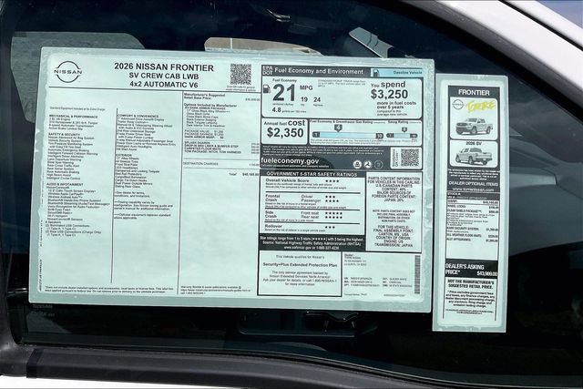 New 2026 Nissan Frontier SV image 17
