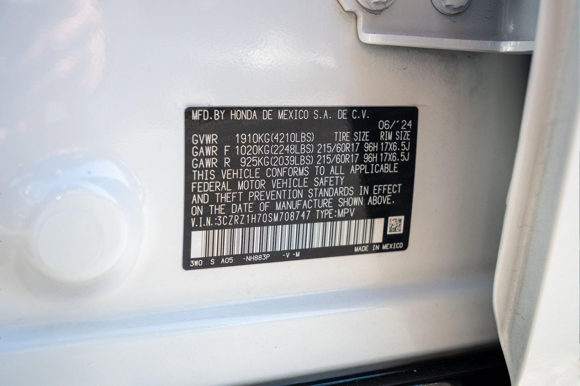 Certified 2025 Honda HR-V EX-L image 33