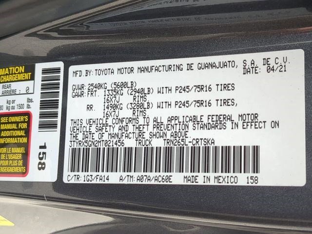 Certified 2021 Toyota Tacoma SR image 33
