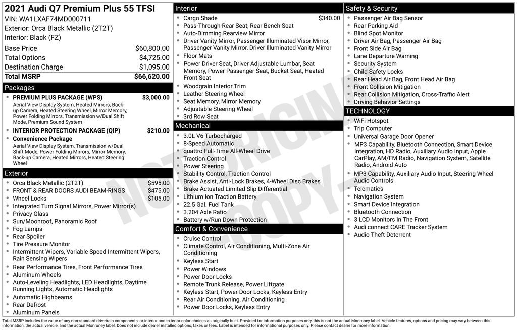 Used 2021 Audi Q7 3.0T Premium Plus w/ Premium Plus Package image 2