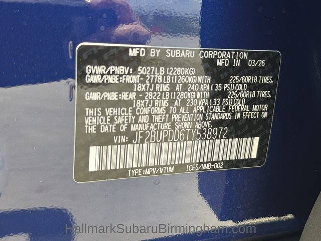 New 2026 Subaru Outback Limited w/ Premium/Limited Package 2 AWD/4WD image 38