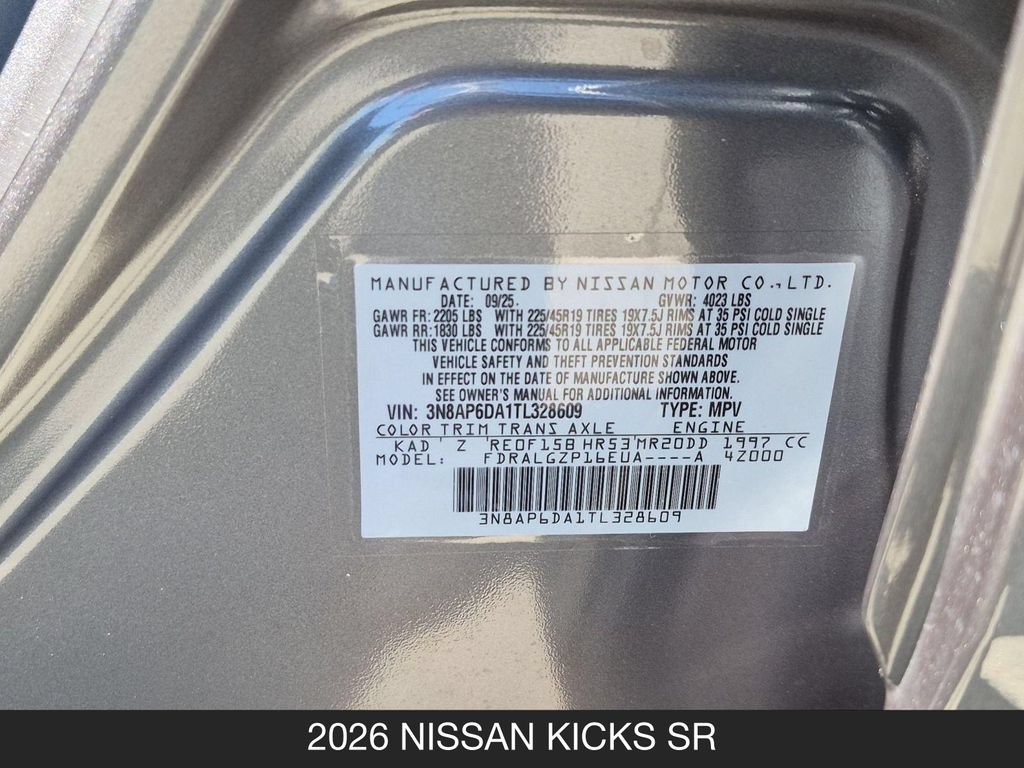 Used 2026 Nissan Kicks SR FWD image 24