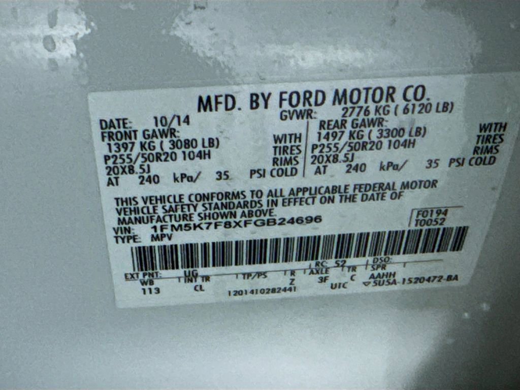 Used 2015 Ford Explorer Limited w/ Equipment Group 302A image 43