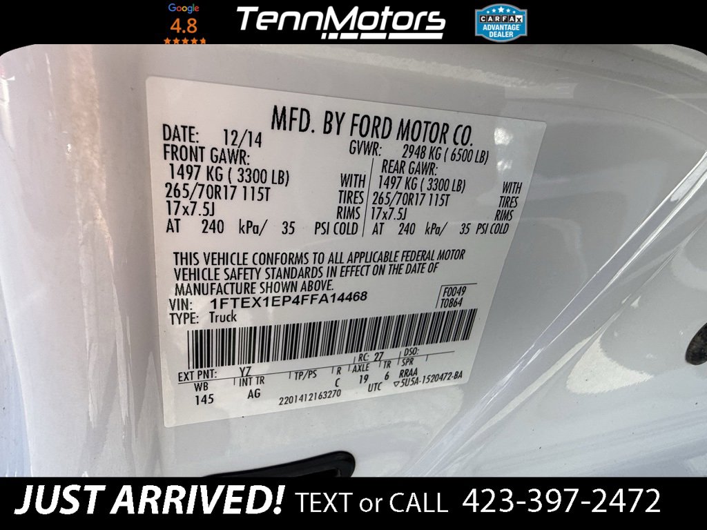 Used 2015 Ford F150 XL w/ Equipment Group 101A Mid image 22