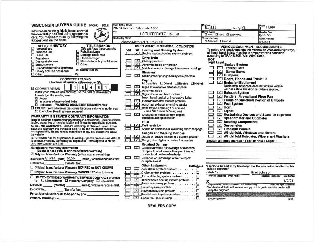 Certified 2026 Chevrolet Silverado 1500 RST w/ RST All Star Premium Package AWD/4WD image 26