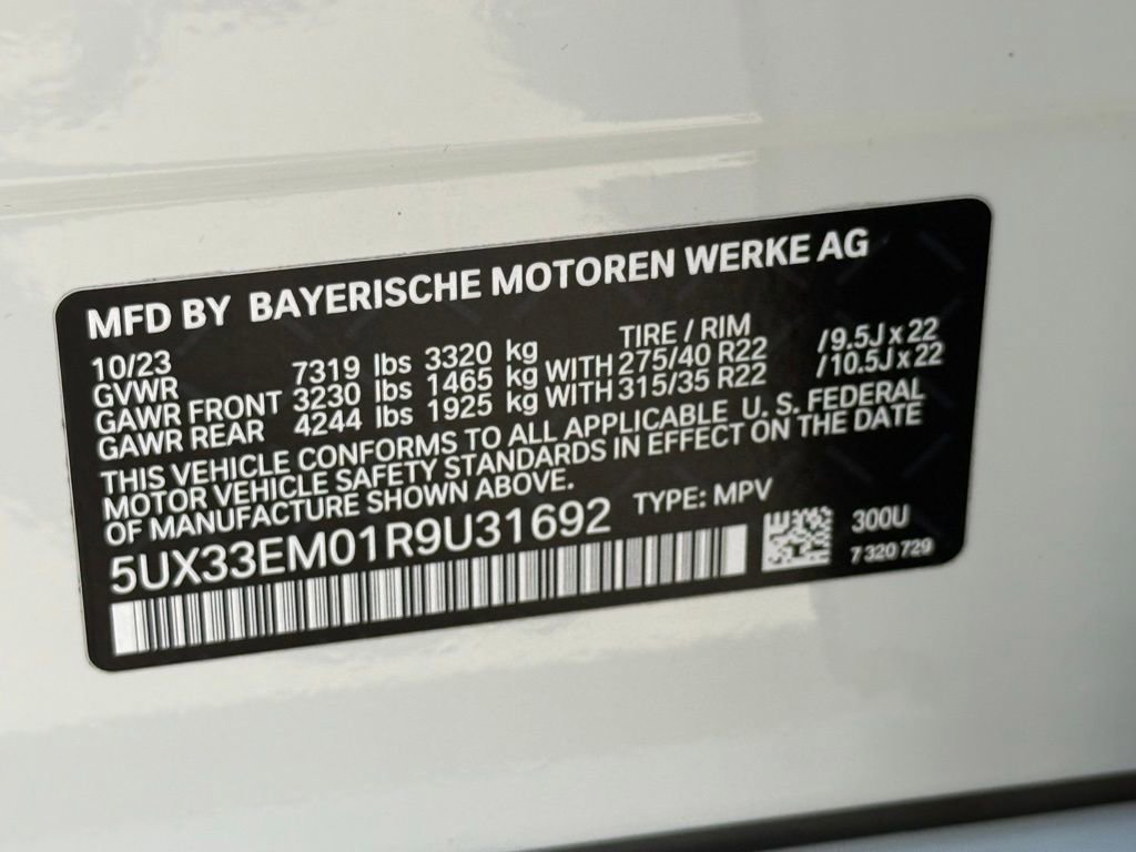 Used 2024 BMW X7 M60i w/ Executive Package AWD/4WD image 29