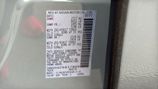 New 2026 Nissan Frontier SV w/ Tow Package image 30