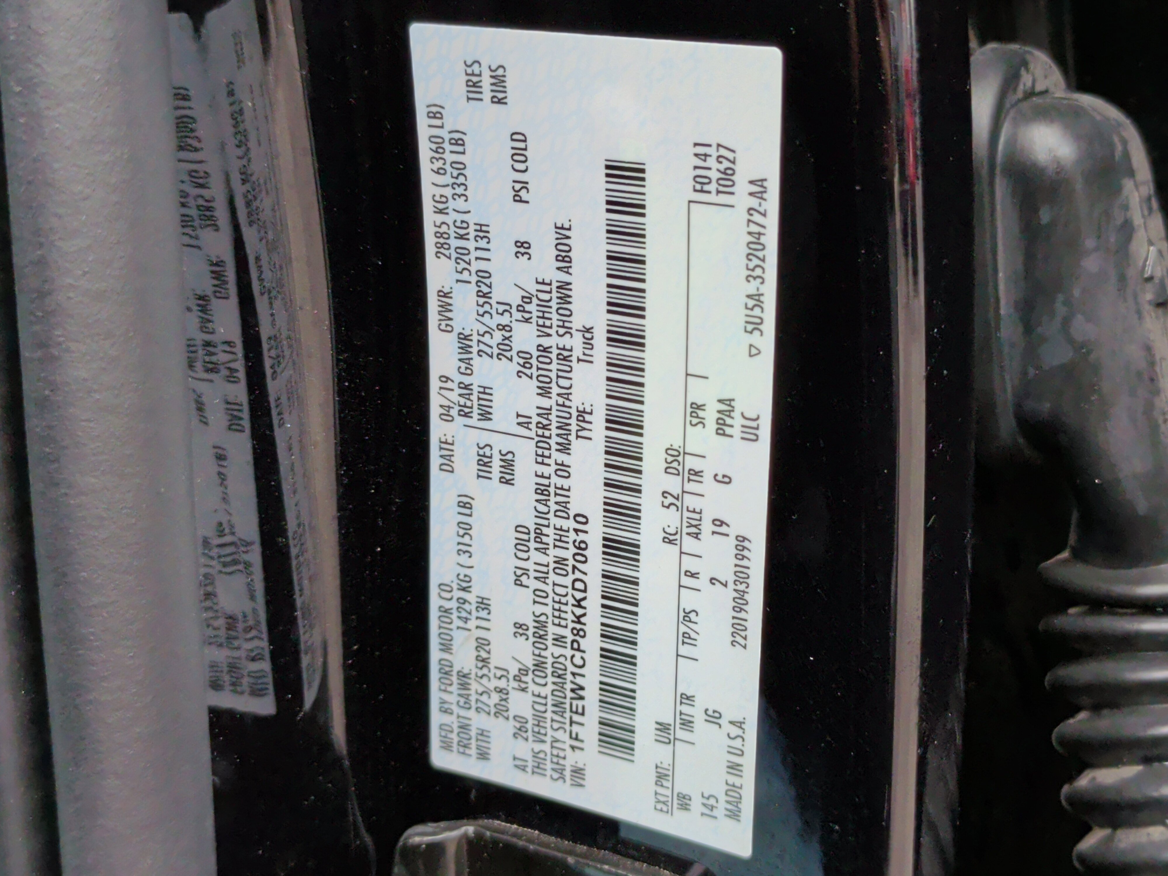 Used 2019 Ford F150 XL w/ Equipment Group 101A Mid image 33