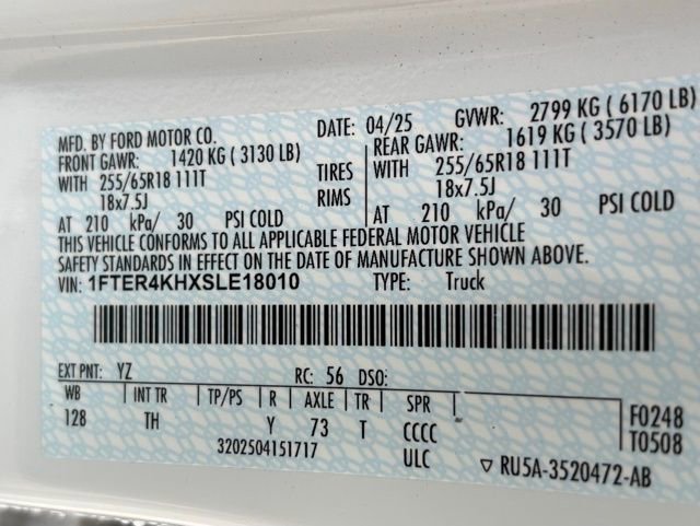 New 2025 Ford Ranger Lariat w/ FX4 Off-Road Package image 28