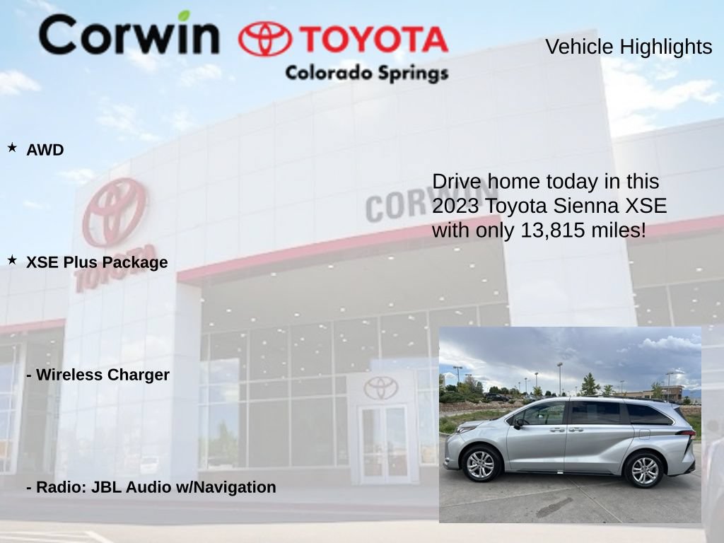 Used 2023 Toyota Sienna XSE w/ XSE Plus Package AWD/4WD image 6