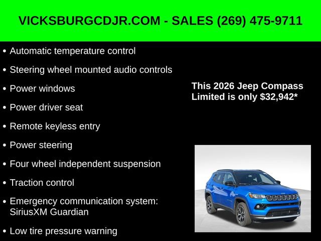 New 2026 Jeep Compass Limited image 11
