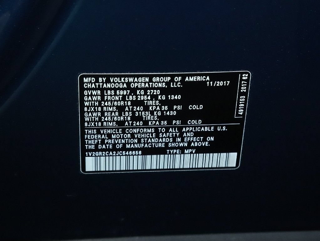 Used 2018 Volkswagen Atlas S AWD/4WD image 20