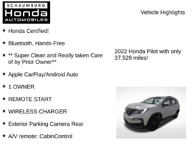 Used 2022 Honda Pilot Special Edition image 10