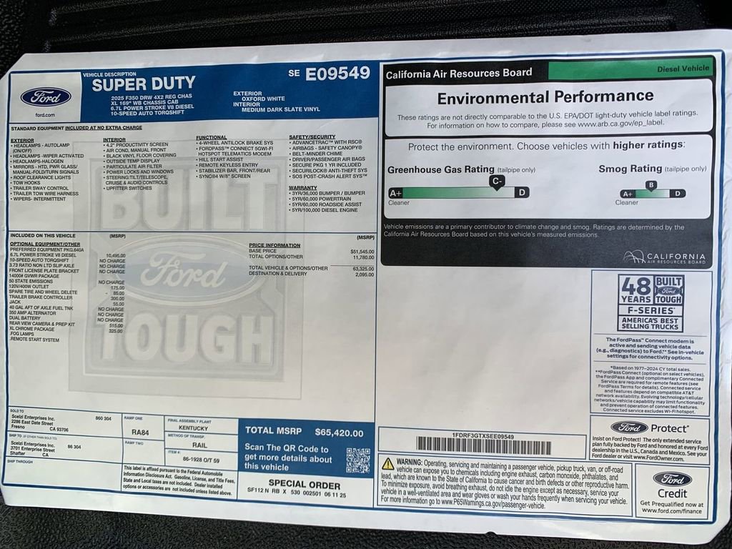New 2025 Ford F350 XL w/ XL Chrome Package RWD image 14