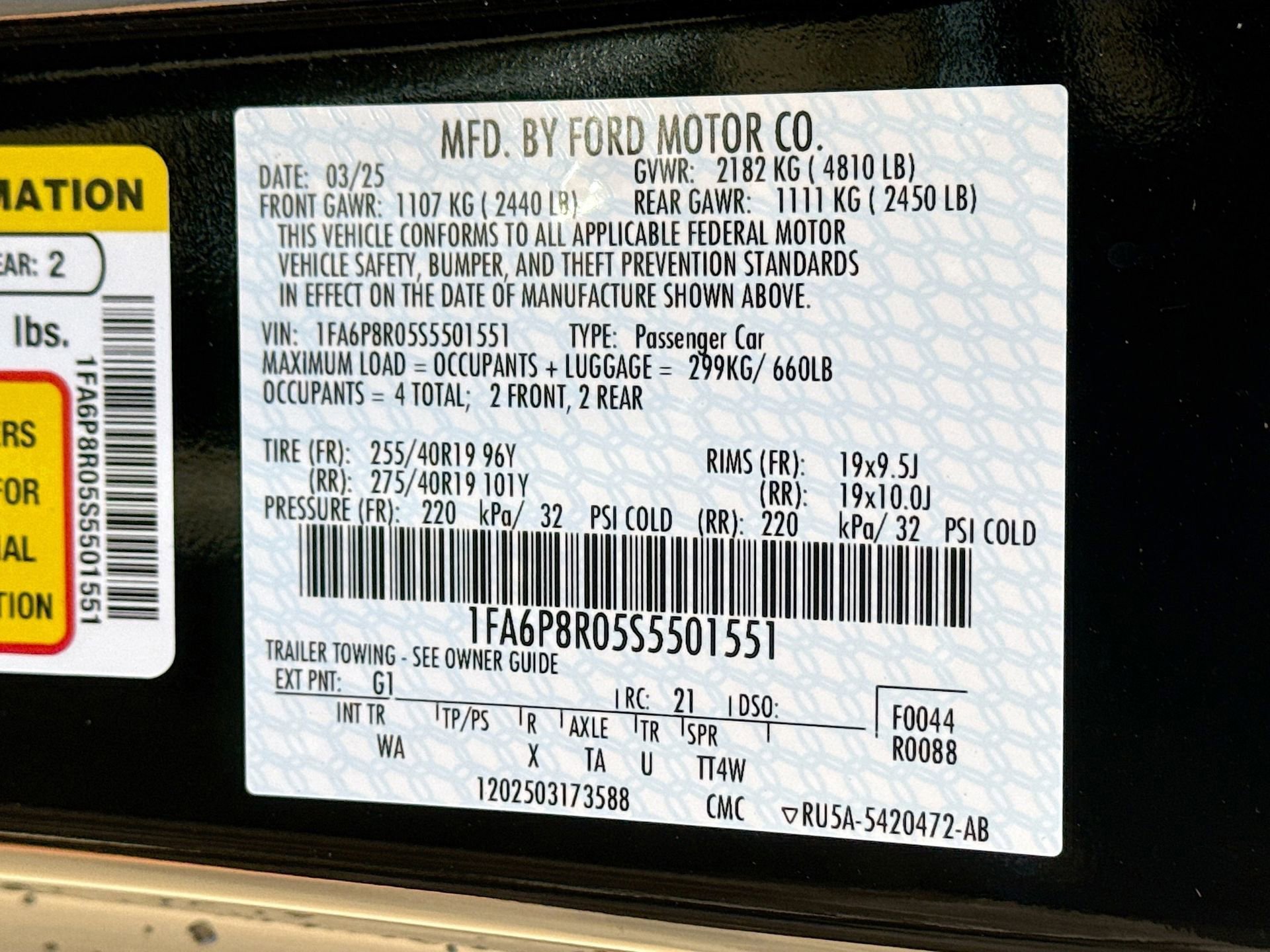 New 2025 Ford Mustang Dark Horse image 37