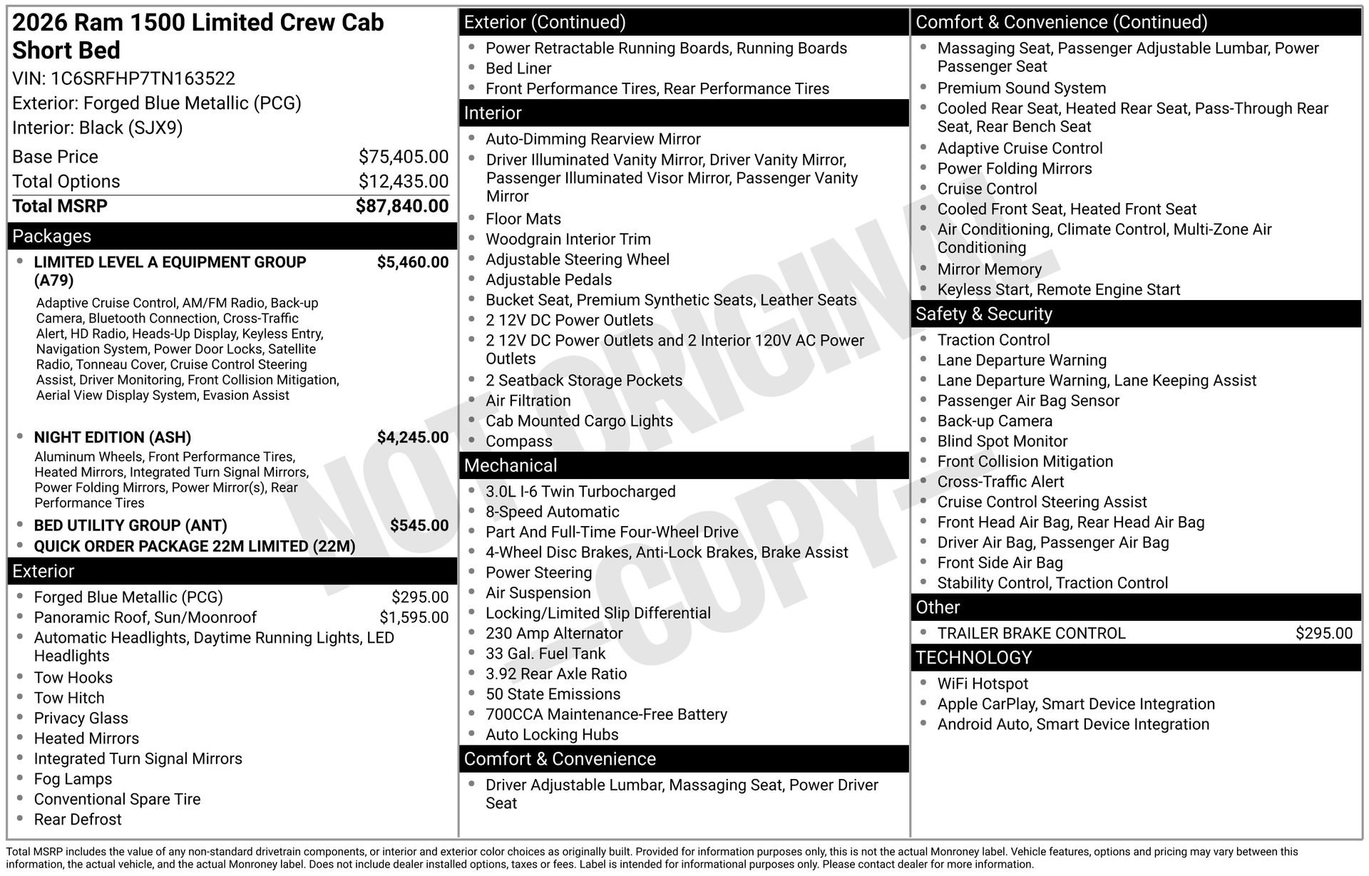 New 2026 RAM 1500 Limited image 3