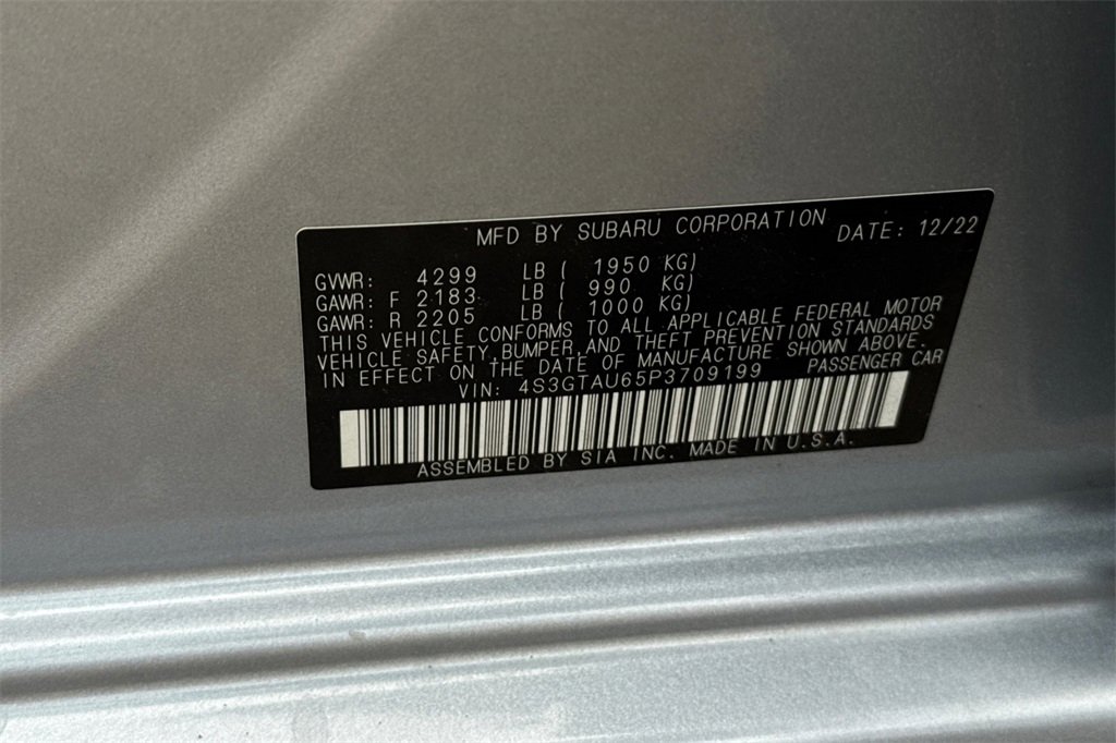 Used 2023 Subaru Impreza 2.0i Limited w/ Popular Package #3 image 36