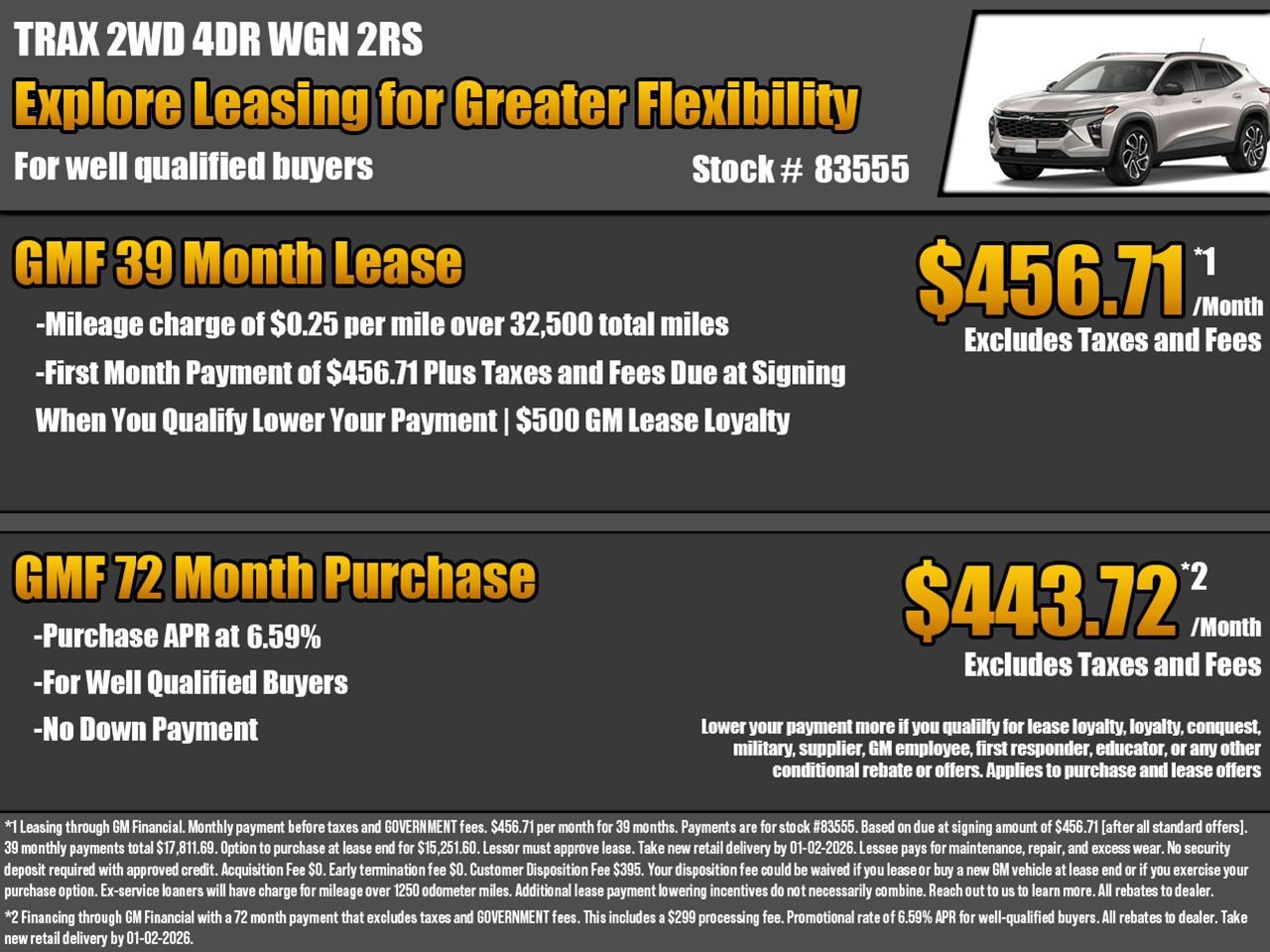 New 2026 Chevrolet Trax RS image 2