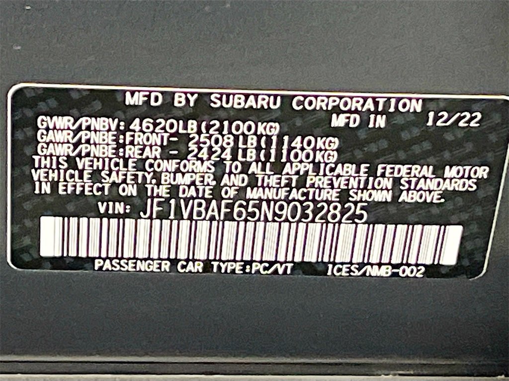 Used 2022 Subaru WRX Premium image 32